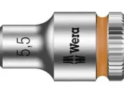 4x Wera Zyklop HMA HEXAGON SOCKETS 23mm 1/4" Hex Drive,Colour Coded-5.5mm Or 6mm
