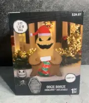 Oogie Boogie Airblown Inflatable - 5' Ft Lights Up - Disney Christmas - By Gemmy
