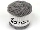 Grey Pure Wool XL SuperBulky Roving Yarn #78030 Ice Yarns 200gr (7oz) 120yd