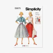 Retro Chic Sewing Kit: 1950s Skirt, Blouse & Jacket, Sizes 16-24, Multicolor (Co