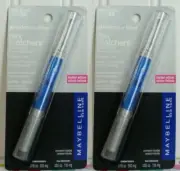 2 MAYBELLINE EYE SHADOW + LINER SILVER SORBET & LICORCE # 50 MIX MATCHERS