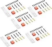 5X Metal Servo Fixed Mount Bracket Kit for MN D90 D91 D99S MN99S 1/12 RC Truck Car Upgrade Parts Accessories,Red