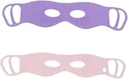 Healvian 2pcs Double-sided Ear-hanging Eye Mask Facial Massage Supply LED Eyebrow Clip Double-side Eye Massager Massaging Eye Cooling Eye Pads Puffiness Eye Patches Massage Tools