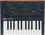 Korg Analog Synthesizer Monologue-BL monophonic Monologue Dark Blue