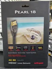 AudioQuest Pearl 18 Active 4K 8K HDMI Cable with Ethernet Connection 12.5m /41ft