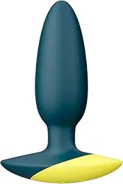 ROMP Bass Vibrating Butt Plug - 4 Inch Silicone Anal Plug for Men Women Couples - 6 Intensity Levels for Prostate Stimulation - Waterproof Anal Sex Toy - Rechargeable Couple Sex Toy