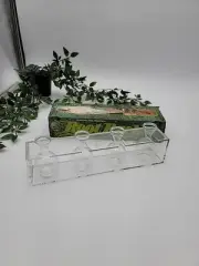RARE Vintage Clear Acrylic Propagation System Station ROOT RACK NIB 11"