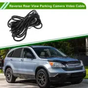 Reverse Rear View Parking Camera Video Cable 5m/16.40ft Black M12 1 Pcs
