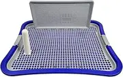ＡＷＨＡＯ Pet Potty Tray with Detachable Column Suitable for Kittens and Puppies, Dark Blue