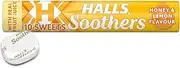 HALLS Soothers Honey and Lemon, 45g, (4008187)