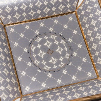 Authentic NEW Patek Philippe Plate Tray Novelty Limoges w/ Box 2021 Gray Square