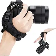 Mirrorless Camera Hand Grip Strap Wrist Strap for Fuji Fujifilm X-T30 X-T20 X-T10 X-PRO2 X-T3 X-T2 Sony a6500 a6400 a6300 a6000 A7 II III A7R II III A7S II A9 Nikon Z7 Z6 etc. Arca-Swiss Plate -Black
