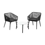 Livsip Outdoor Lounge Setting Furniture 3 Piece Patio Set