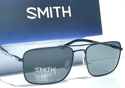 NEW Smith Optics OUTCOME Matte Black Carbonic POLARIZED Grey Lens Sunglasses 003