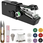 Black Handheld Sewing Machine, Mini Portable Sewing Machine for Adult, Easy t...