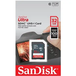 SanDisk 16G 32G 64G 128G 灰色 SDHC SDXC Ultra UHS 100MB 相機記憶卡