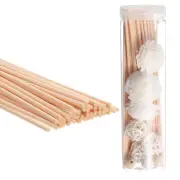 25CM/10" Reed Diffuser Sticks Set, 50 Pack Stick with Decoration Bottle, Wood