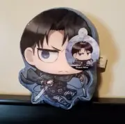 Attack on Titan Captain Levi Ackerman Final Season Anime Plush Pillow 10” NEW