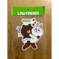 在飛比找蝦皮購物優惠-[出清。新品]LINE FRIENDS 造型貼紙-熊大 & 