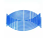 18" Reflective Rim Tape Wheel Stripe Decal Trim Sticker For Car Motorcycle - Break-Reflective Blue
