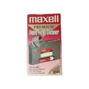 Maxell VCR Head Cleaner Wet Type VHS Cassette Tape VP-200 New Sealed