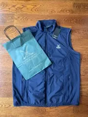 *PRESTWICK GOLF WATERPROOF WINDPROOF VEST GLENMUIR SCOTLAND TOP 100 NEW MEDIUM/M