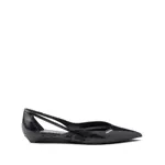 [Prada] Prada Leather Cut-out Ballerinas 39 IT BLACK