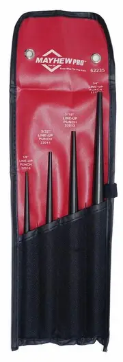 Mayhew 62235-MHW - Line Up Punch Kit 4 Piece