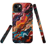 For iPhone 14 Plus Tough Protective Cover, Waves Of The Sun