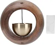 Door Opening Doorbell Walnut Copper Beautiful Sound Entry Door with Double Sided Tapes for Refrigerator Apartment Decoration