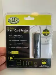 Gear Head 5 In 1 SD Card Reader USB 2.0 PC Mac USB Flash Drive MicroSD