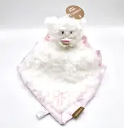 Demdaco Angel Bear Blanket Rattle Baby Security Lovey Blanket