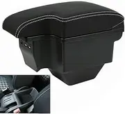 Partscollect Car Armrest Console Center Large Storage Box with 3 USB Charging Port Compatible with MG ZS 2017 2018 2019 2020 2021 2022 2023