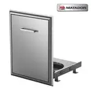 Matador Slide in Out BBQ Gas Bottle Drawer 304 Stainless Steel for Built in BBQ