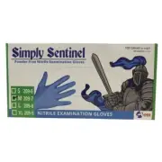 AOSS Simply Sentinel Nitrile Gloves, Size Small, (100/BX)