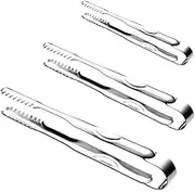 Alipis 3pcs Stainless Steel Serving Tongs Medium Ice Tongs with Teeth for Sugar Appetizers and Buffet Use Kitchen Gadgets for Home Cafe and Parties
