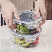 SMARTLINK 3PCS Durable 620ml Glass Food Container – Heat & Cold Resistant