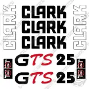 Fits Clark GTS25 Decal Kit Forklift - 7 YEAR OUTDOOR 3M VINYL!