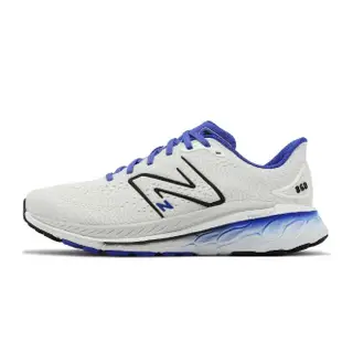 【NEW BALANCE】慢跑鞋 860 V13 2E 寬楦 男鞋 白 藍 緩震 運動鞋 路跑 NB 紐巴倫(M860F13-2E)