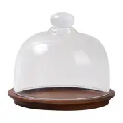 Cake Stand with Glass Cover Cake Display Server Tray Pastry Display Bread