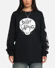 [BULLET FOR MY VALENTINE] Bullet For My Valentine Parasite Long Sleeve T-shirt Black - Size L L Black