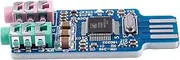 Free Driver USB Sound Card CM108 USB Sound Card Chip Blue