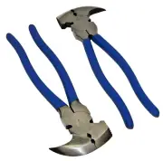 10-1/2 Fence Pliers Multi Purpose Cutter Fencing Hammer Tool Nailing Pliers 2PC