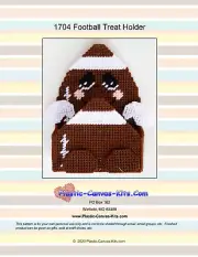 Football Treat Holder-Plastic Canvas Pattern or Kit