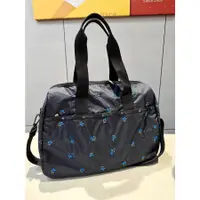 在飛比找蝦皮購物優惠-Lesportsac 藍色刺繡花 3356 手提肩背斜背旅行