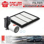 Sakura Oil Air Fuel Filter Service Kit for Mitsubishi Magna TR TS 2.6L 91-96