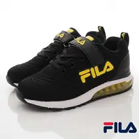 在飛比找樂天市場購物網優惠-FILA斐樂頂級童鞋-編織氣墊運動鞋3-J810W-009黑