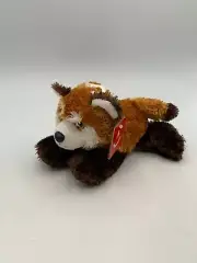 NEW AURORA 2019 Brown Orange #31386 RED PANDA Flopsie 8" Beanie Plush Tags
