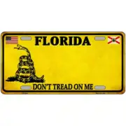 Florida Don't Tread on Me Metal Sign
