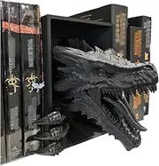 Dragons Awakening Book End – Fantasy Book Nook Insert for Dragon Readers – Unique Home Decor for Bookshelves & Libraries